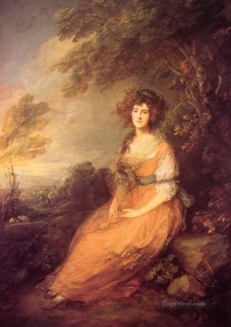Thomas Gainsborough Painting - Mrs Sheridan portrait Thomas Gainsborough